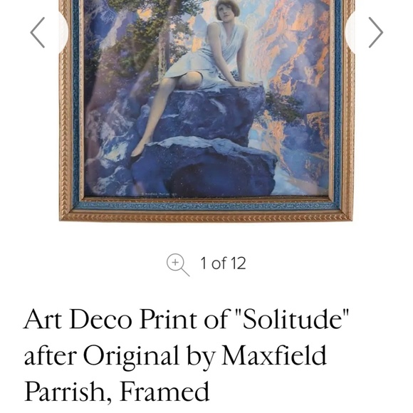Maxfield Parrish Vintage Art Deco Print - Picture 3 of 3